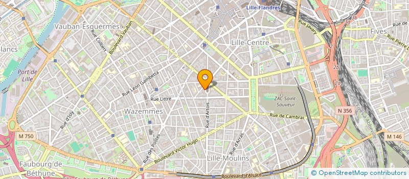 localisation de l'entreprise NORD FRANCE PATRIMOINE à LILLE