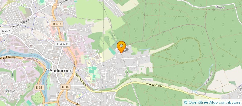 localisation de l'entreprise NORD FRANCHE-COMTE HABITAT  AUDINCOURT