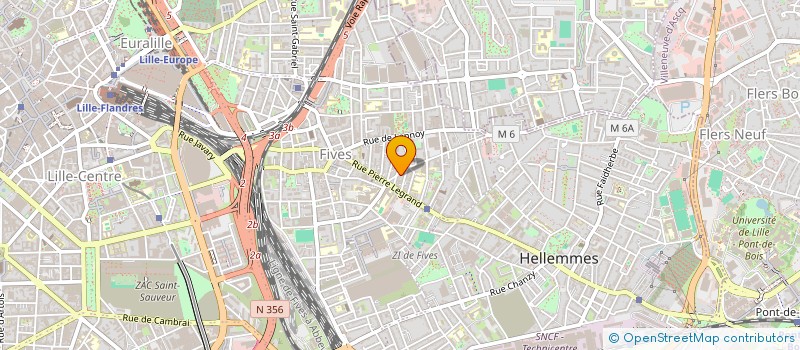 localisation de l'entreprise NORD FRET EXPRESS à LILLE