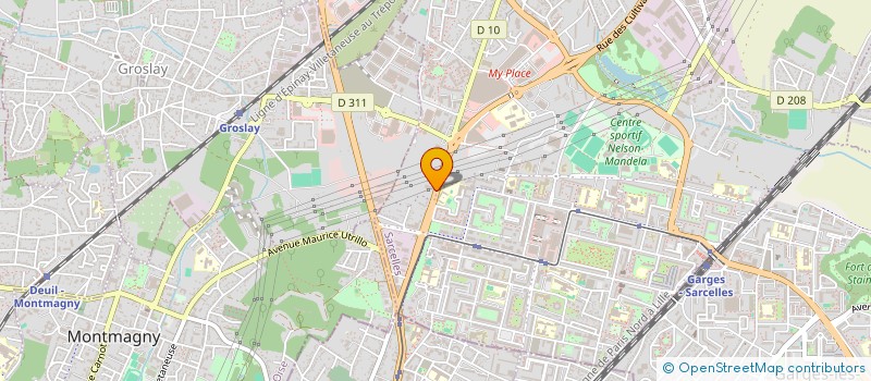 localisation de l'entreprise NORD FRUITS à SARCELLES