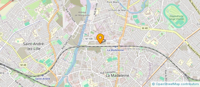 localisation de l'entreprise NORD FUITE DETECTION à LA MADELEINE
