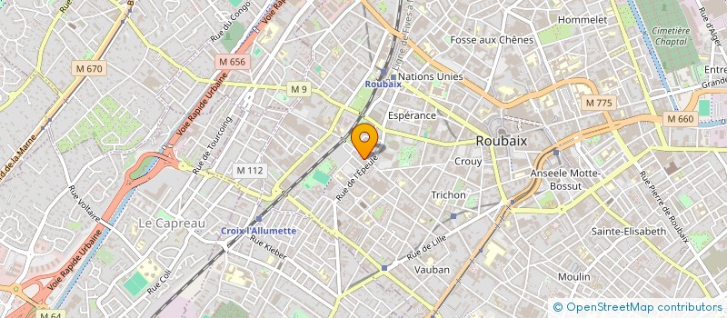 localisation de l'entreprise NORD GARAGE à ROUBAIX