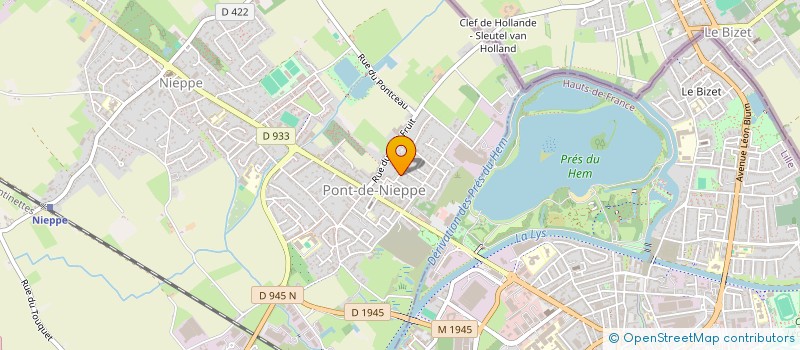 localisation de l'entreprise NORD GARDEN  NIEPPE