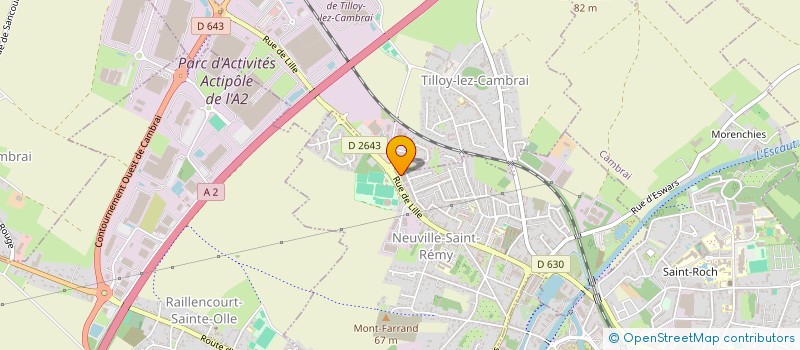 localisation de l'entreprise NORD GEOTHERMIE AEROTHERMIE  NEUVILLE-SAINT-REMY