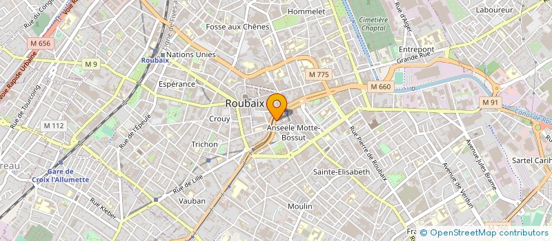 localisation de l'entreprise NORD GOSPEL GROUPE à ROUBAIX