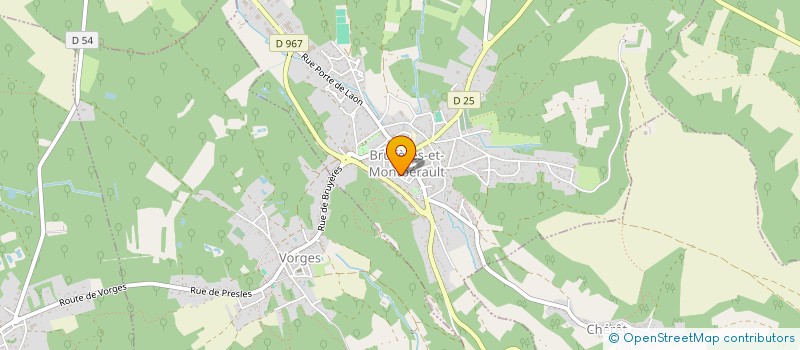 localisation de l'entreprise NORD GOUDRONNAGE PERE ET FILS à BRUYERES-ET-MONTBERAULT
