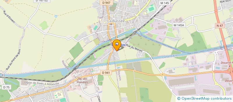 localisation de l'entreprise NORD HABITAT CONSTRUCTION  DOUVRIN