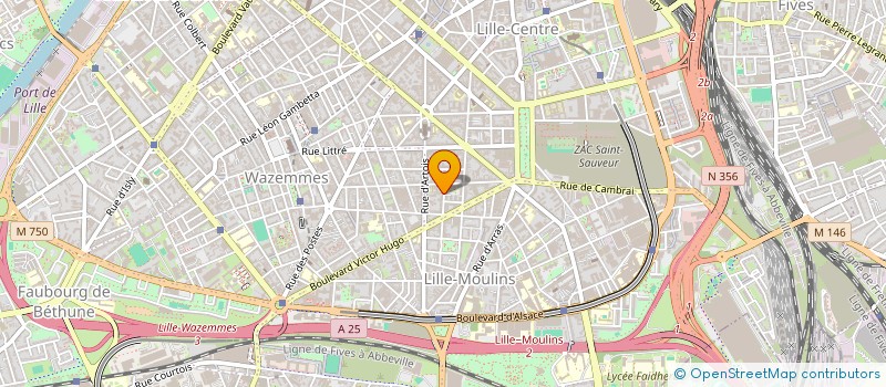 localisation de l'entreprise NORD HABITAT SAIN à LILLE