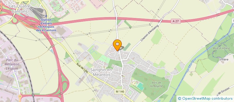 localisation de l'entreprise NORD HYGIENE à SAINGHIN-EN-MELANTOIS