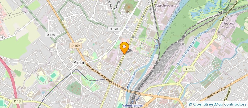 localisation de l'entreprise NORD IMPRESS  ANZIN