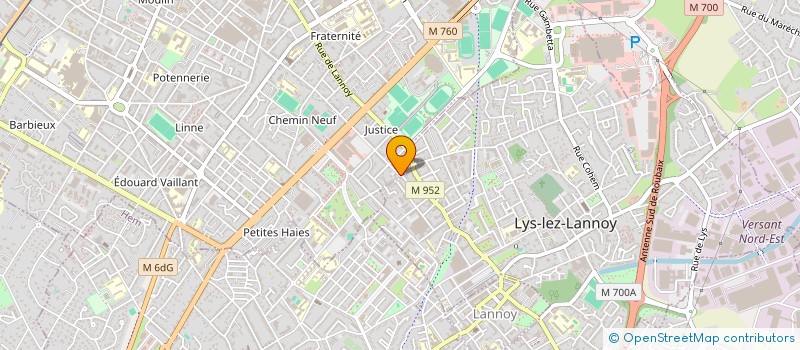 localisation de l'entreprise NORD INDUSTRIE  ROUBAIX