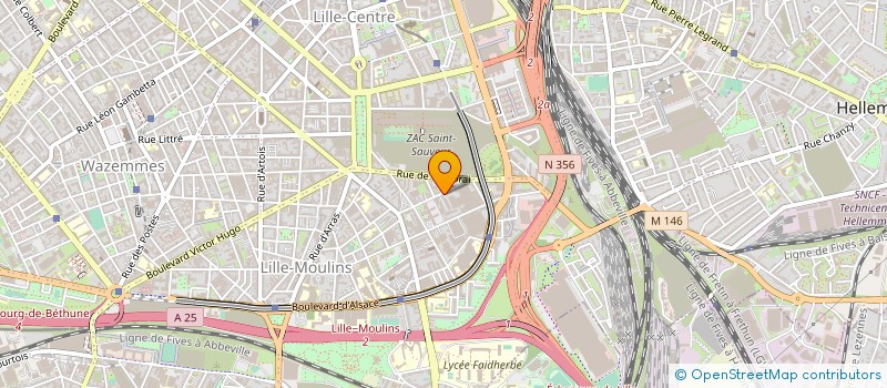 localisation de l'entreprise NORD INFO SPORTS à LILLE
