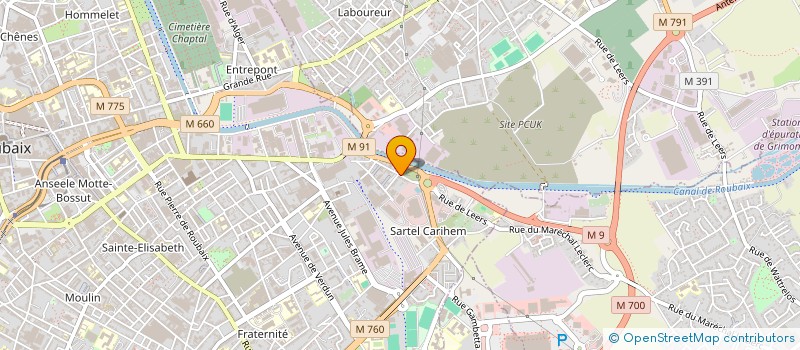 localisation de l'entreprise NORD'INN AUTO à ROUBAIX