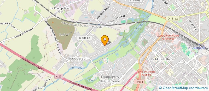 localisation de l'entreprise NORD INVEST  FOUQUEREUIL