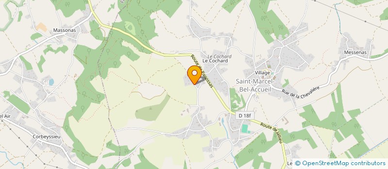 localisation de l'entreprise NORD ISERE CONSTRUCTION MODULAIRE  SAINT-MARCEL-BEL-ACCUEIL