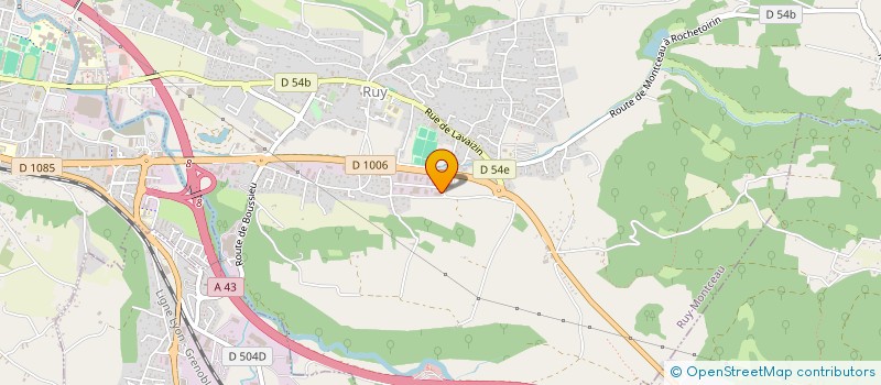 localisation de l'entreprise NORD ISERE DIFFUSION  RUY-MONTCEAU