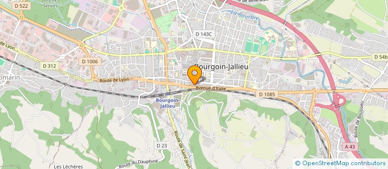 localisation de l'entreprise NORD ISERE DISTRIBUTION à BOURGOIN-JALLIEU