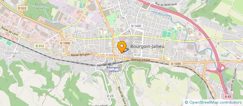 localisation de l'entreprise NORD ISERE FERMETURES à BOURGOIN-JALLIEU