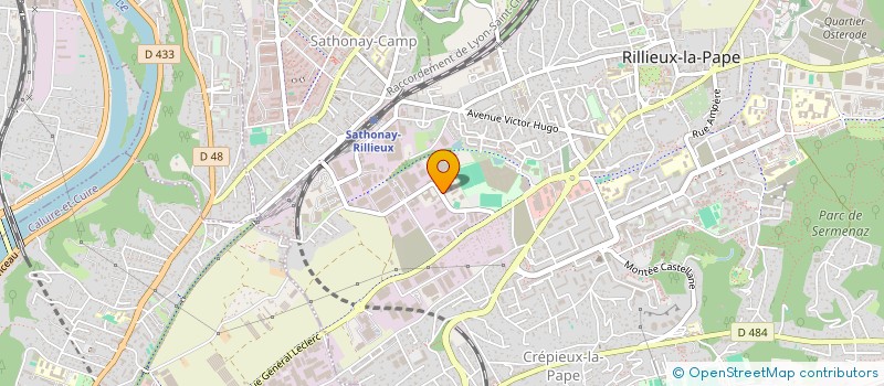 localisation de l'entreprise NORD ISERE LOISIRS  RILLIEUX-LA-PAPE