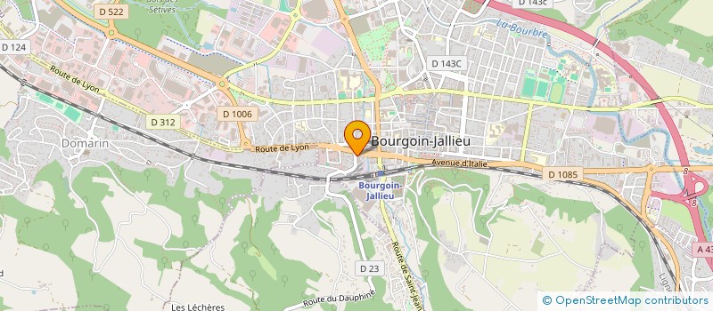 localisation de l'entreprise NORD-ISERE PRODUCTION  BOURGOIN-JALLIEU