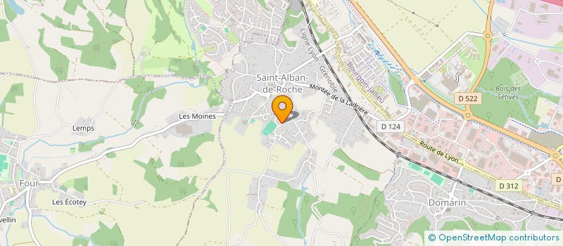 localisation de l'entreprise NORD ISERE RAMONAGE  SAINT-ALBAN-DE-ROCHE