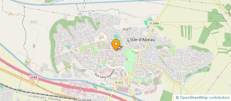 localisation de l'entreprise NORD ISERE SERVICES  L'ISLE-D'ABEAU