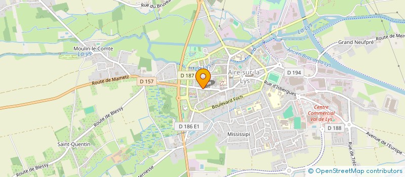 localisation de l'entreprise NORD LOC  AIRE-SUR-LA-LYS