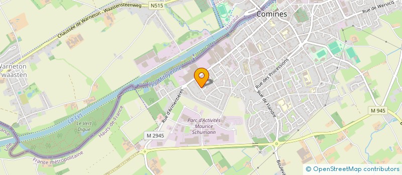 localisation de l'entreprise NORD MAISON BOIS  COMINES