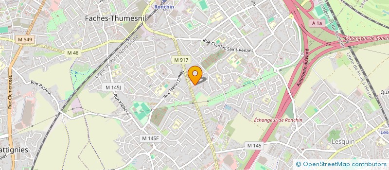 localisation de l'entreprise NORD MEDI LABO  RONCHIN