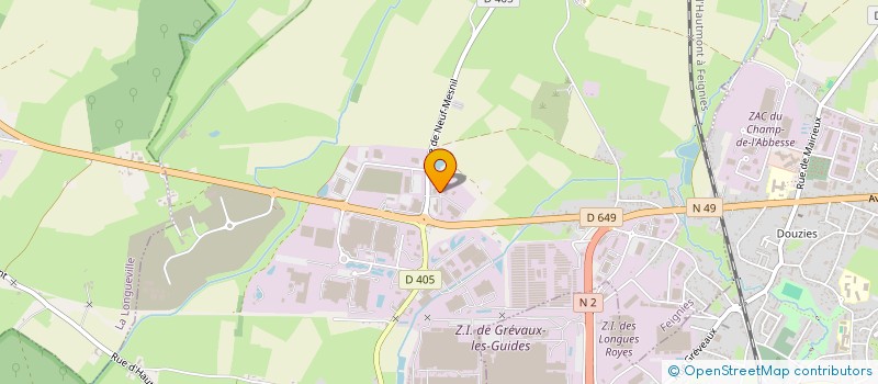 localisation de l'entreprise NORD MENUISERIE DIFFUSION  FEIGNIES