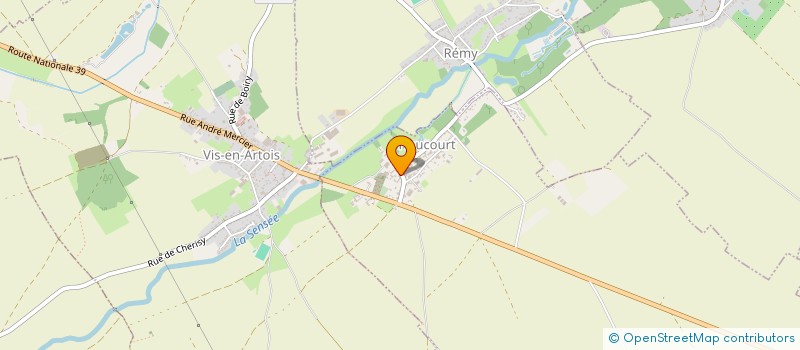 localisation de l'entreprise NORD MERCATEL  HAUCOURT