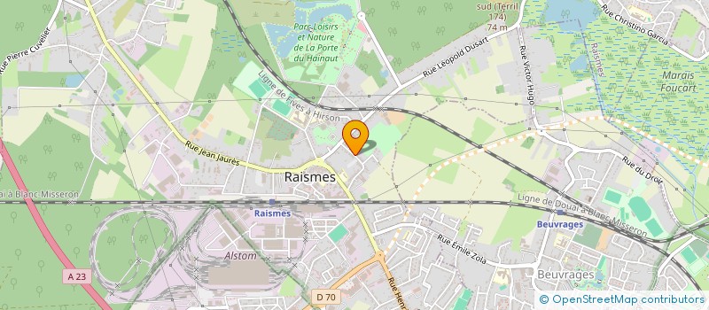 localisation de l'entreprise NORD MICROSTATION  RAISMES