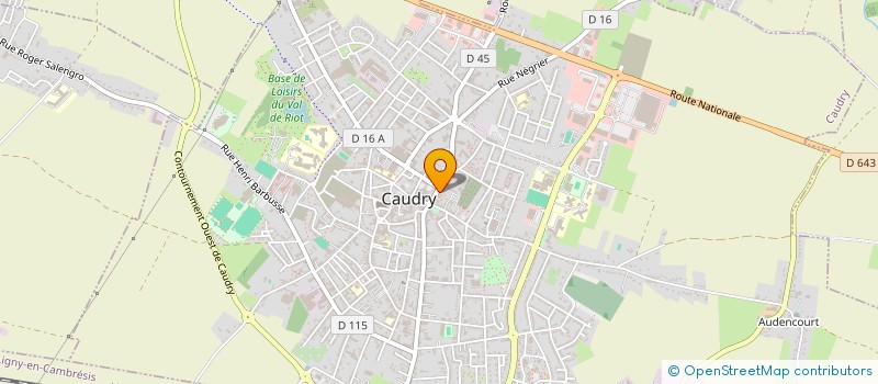 localisation de l'entreprise NORD NEGOCE PVC à CAUDRY