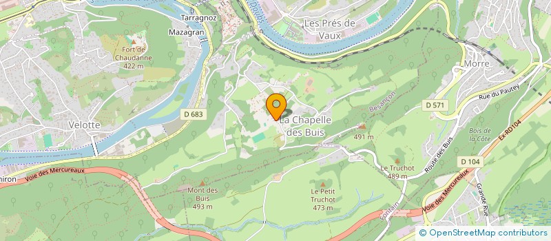 localisation de l'entreprise NORD NORD EST  BESANCON