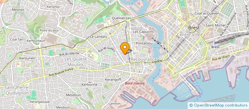 localisation de l'entreprise NORD NORD OUEST à BREST