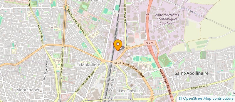 localisation de l'entreprise NORD OCEAN  DIJON