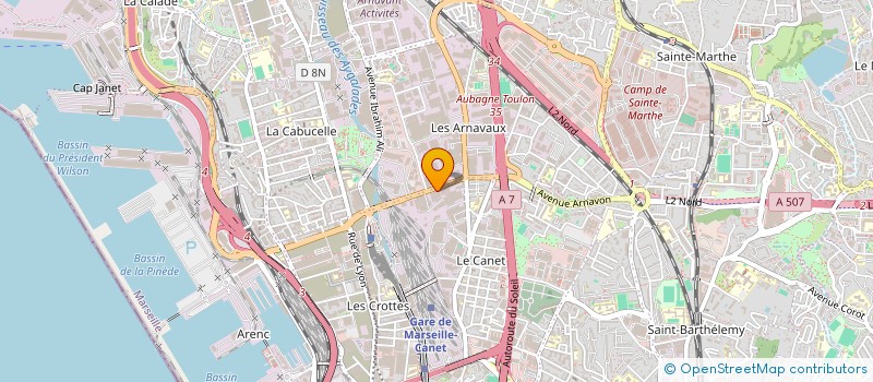 localisation de l'entreprise NORD OLYMPIQUE  MARSEILLE