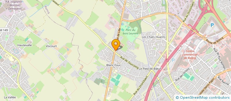 localisation de l'entreprise NORD ORGANISATION HOLDING  RONCQ