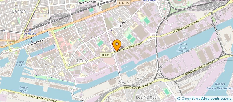 localisation de l'entreprise NORD OUEST à LE HAVRE