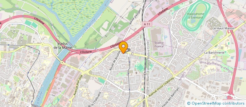 localisation de l'entreprise NORD OUEST à ANGERS