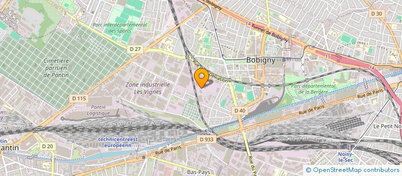 localisation de l'entreprise NORD OUEST BATIMENT  BOBIGNY