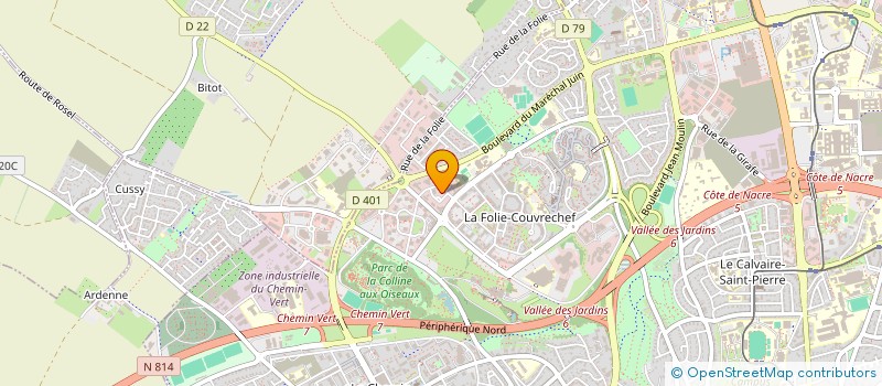 localisation de l'entreprise NORD OUEST INFORMATIQUE à CAEN