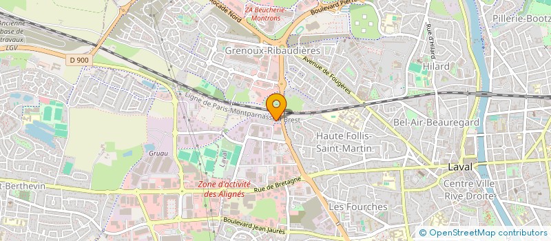 localisation de l'entreprise NORD-OUEST MOBILITE à LAVAL