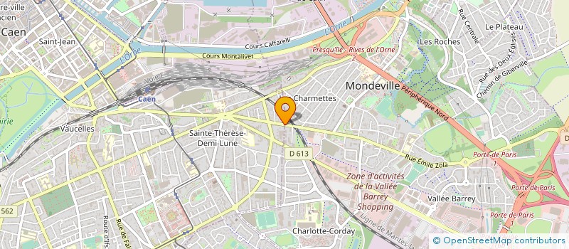 localisation de l'entreprise NORD-OUEST PREVENTION HABITAT à CAEN