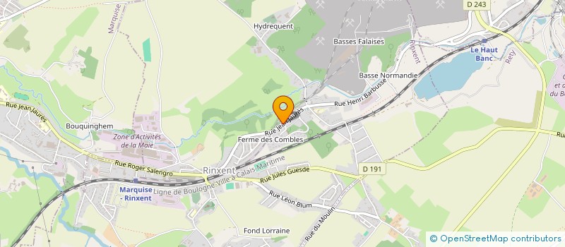 localisation de l'entreprise NORD OUTILLAGE à RINXENT