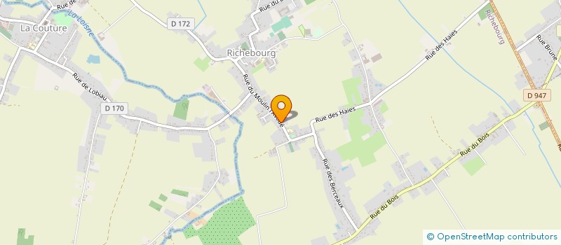 localisation de l'entreprise NORD PAS DE CALAIS CHAUFFAGE CLIMATISATION  RICHEBOURG