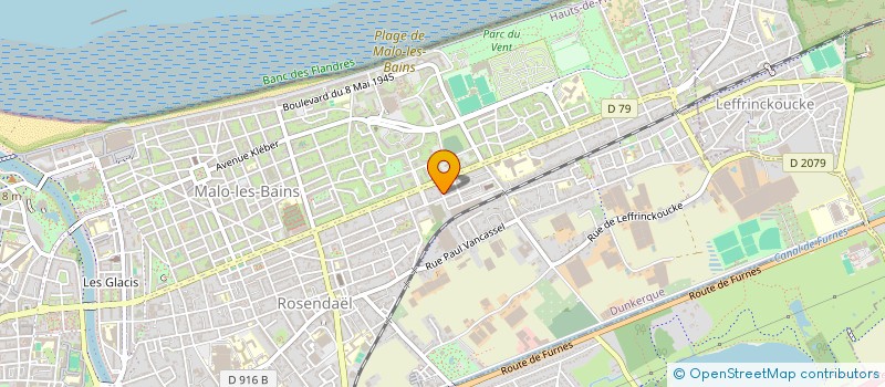 localisation de l'entreprise NORD PAYSAGES PARTICULIERS à DUNKERQUE