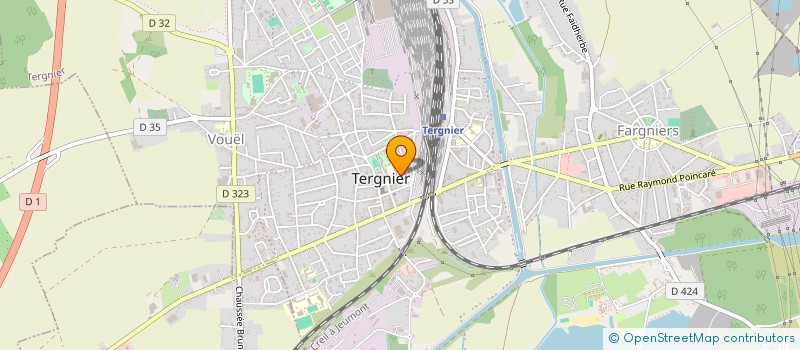 localisation de l'entreprise NORD PICARDIE PRESSE ET TELEMATIQUE à TERGNIER