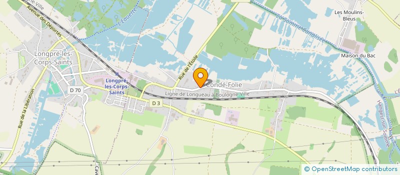 localisation de l'entreprise NORD PICARDIE TELEPHONE à CONDE-FOLIE