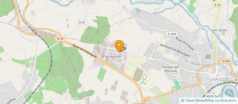 localisation de l'entreprise NORD PIECES AUTO  LE MUY